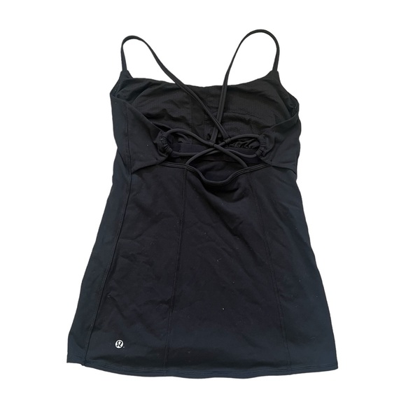 Lululemon Spaghetti Strap Yoga Tank with Criss Cross Back Sz 8 - Picture 6 of 8